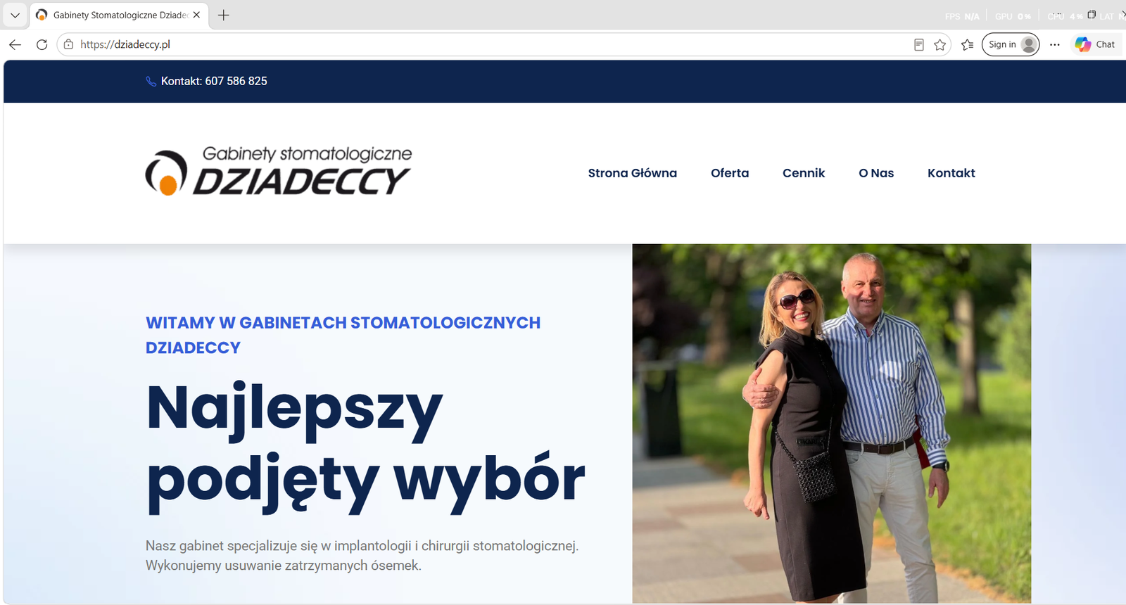 Realizacja strony internetowej Dziadeccy